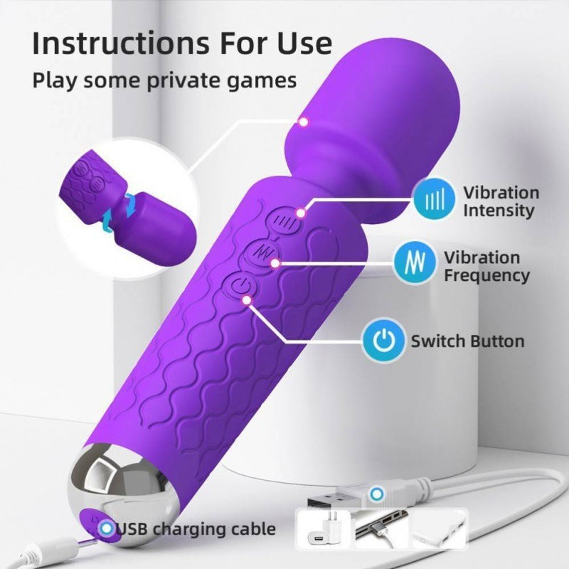AV Magic Wand Vibrator – Kraftfull Klitorisstimulator och Dildo för Vuxna Kvinnor – Sexleksaker för Par och Singlar