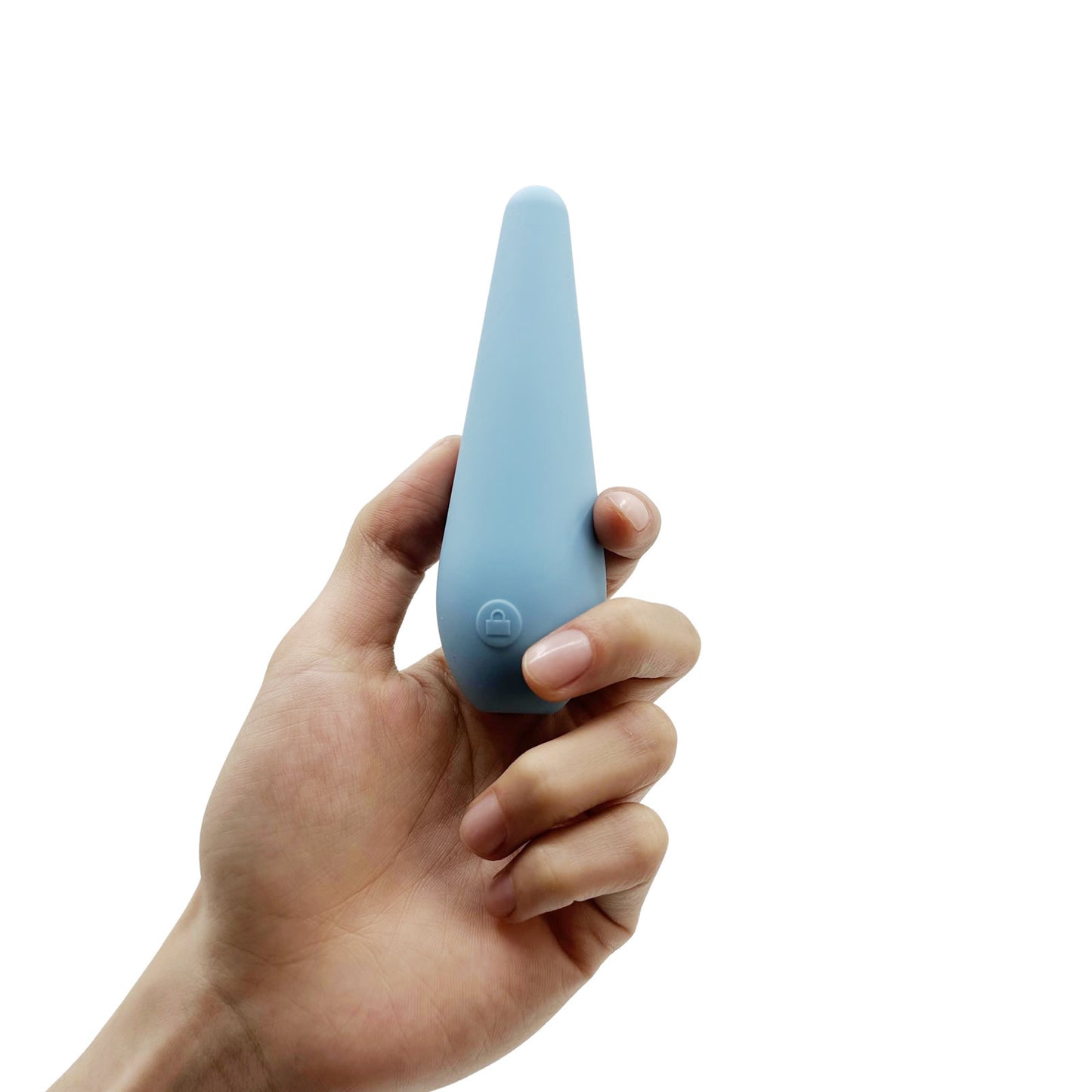 Blå Silikonmassageapparat med Variabel Hastighet