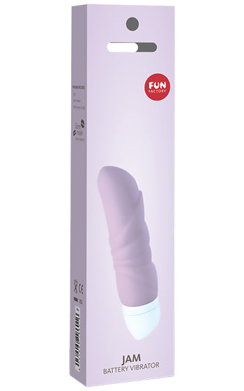 Jam Vibrator – liten minivibrator med len, strukturerad yta i kroppssäker silikon