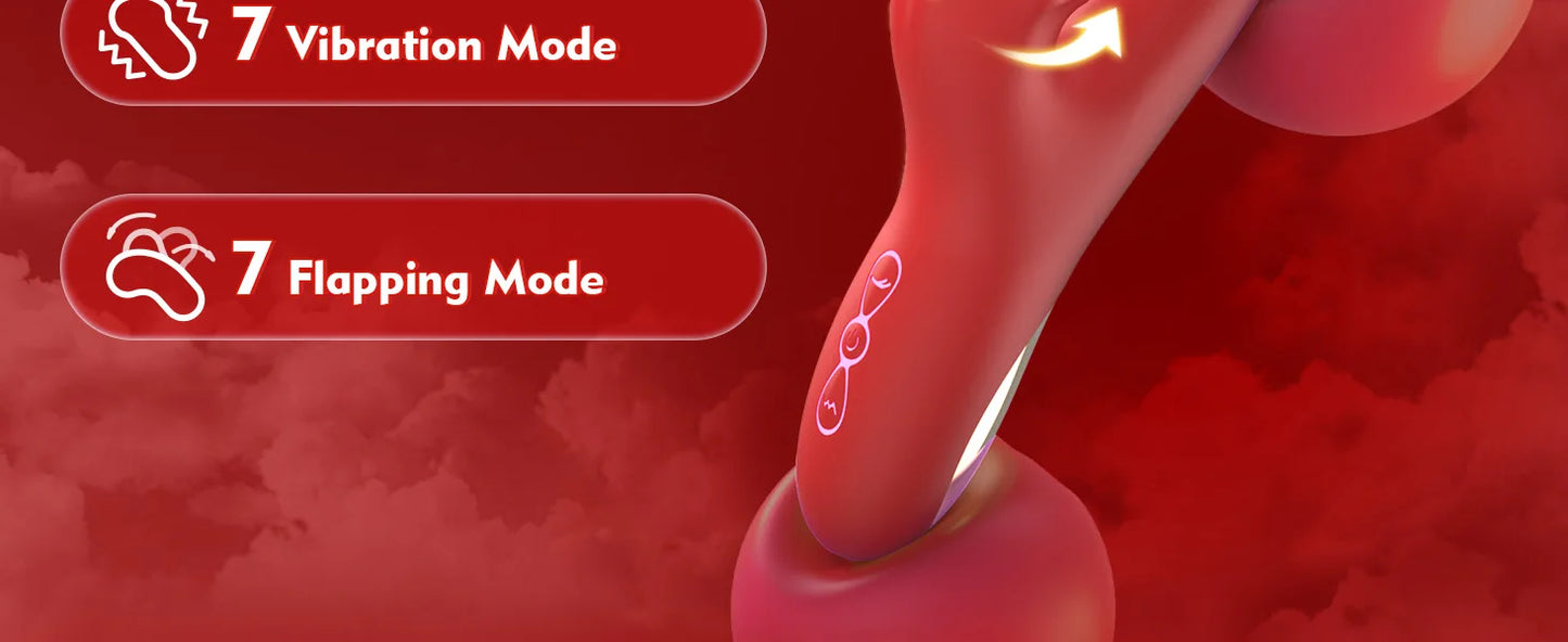 Innovativ 360° Vibrator – Tung-, Stöt- & Vingstimulator för Kvinnor