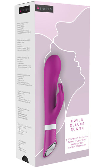 Bwild Classic Bunny – liten rabbitstav i mjukt silikon för dubbel stimulans