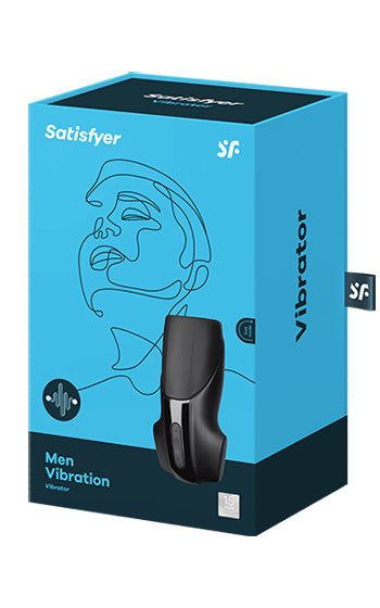 Satisfyer Men Heat Vibration – uppvärmd masturbator för män med intensiv stimulering, lyxig silikon, diskret design för maximal njutning.