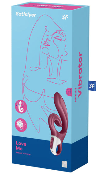 Satisfyer Love Me vattentät rabbitstav med dubbla motorer