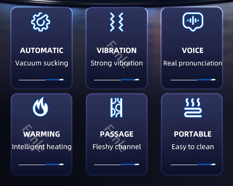 LOVE BRACE™ Allt-i-ett Masturbator för Män - 10 Vibrationslägen & 5 Sugfunktioner med Värme