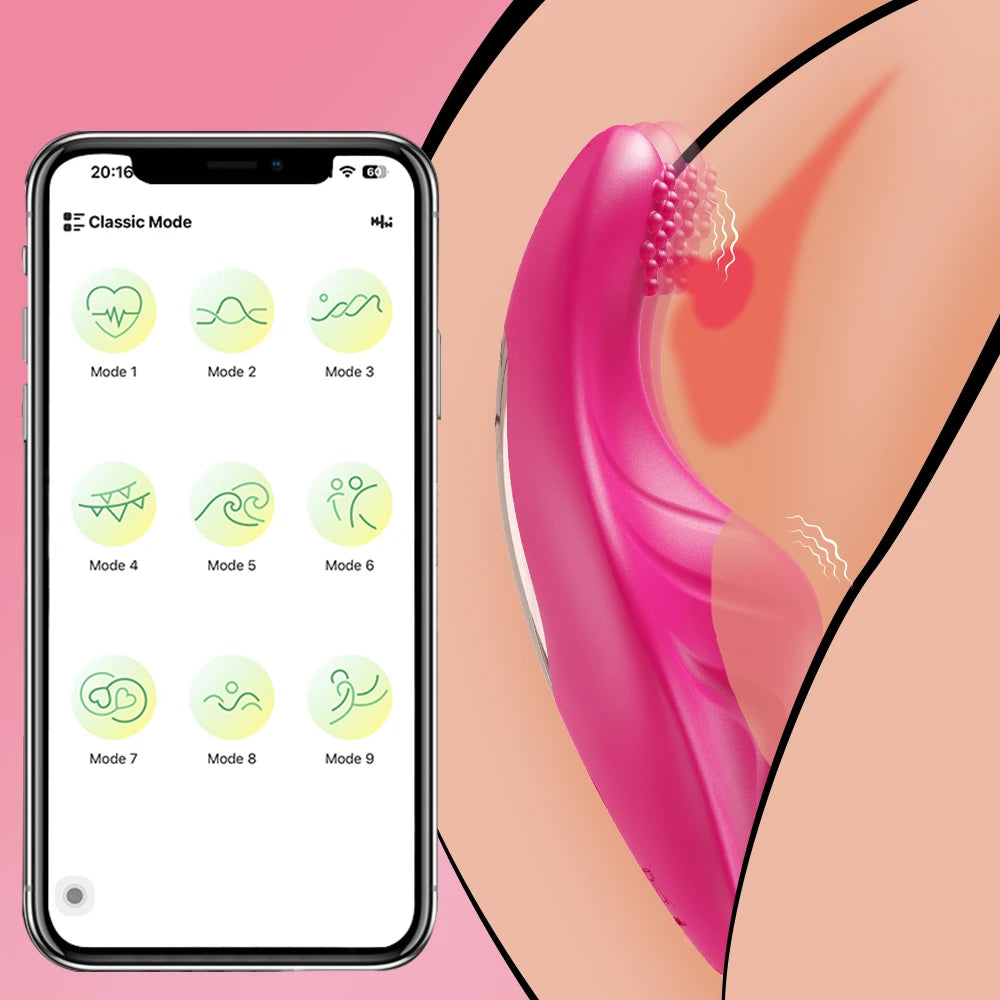 Trådlös Vibrator för Trosor - Upplev Appstyrd Njutning