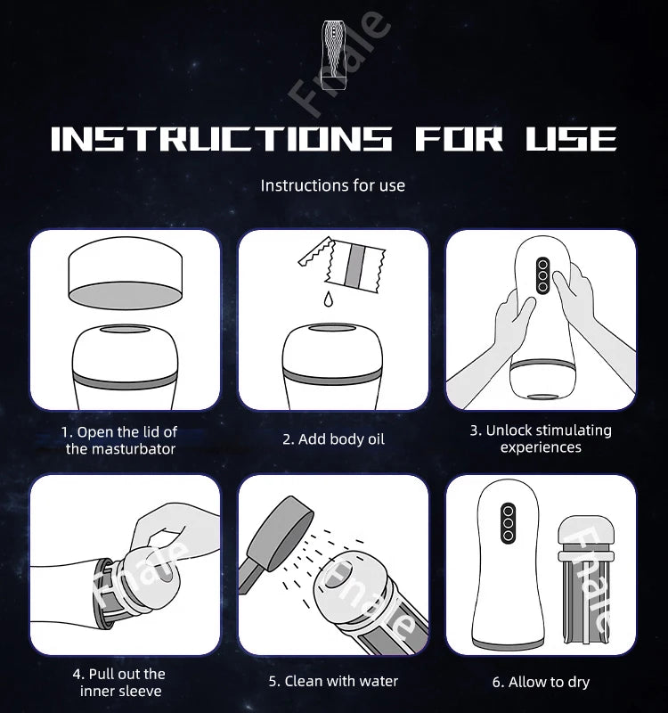 LOVE BRACE™ Allt-i-ett Masturbator för Män - 10 Vibrationslägen & 5 Sugfunktioner med Värme