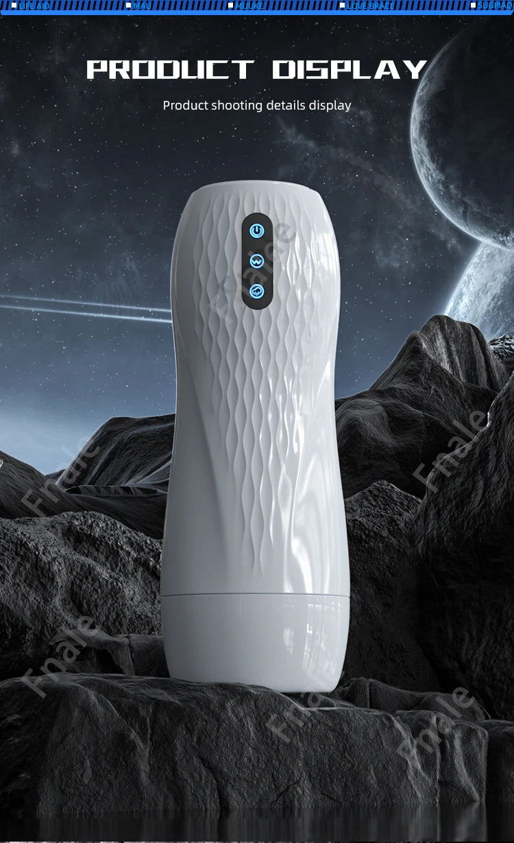 LOVE BRACE™ Allt-i-ett Masturbator för Män - 10 Vibrationslägen & 5 Sugfunktioner med Värme