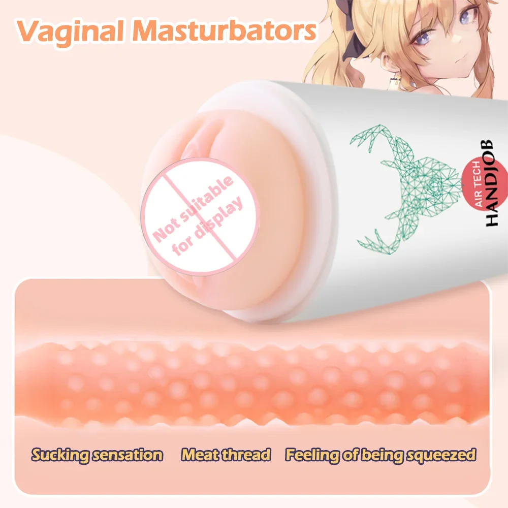 JoinJJtoy Realistisk Fickfitta med Mjuk Silikon för Män – Vaginal & Skrotal Stimulering