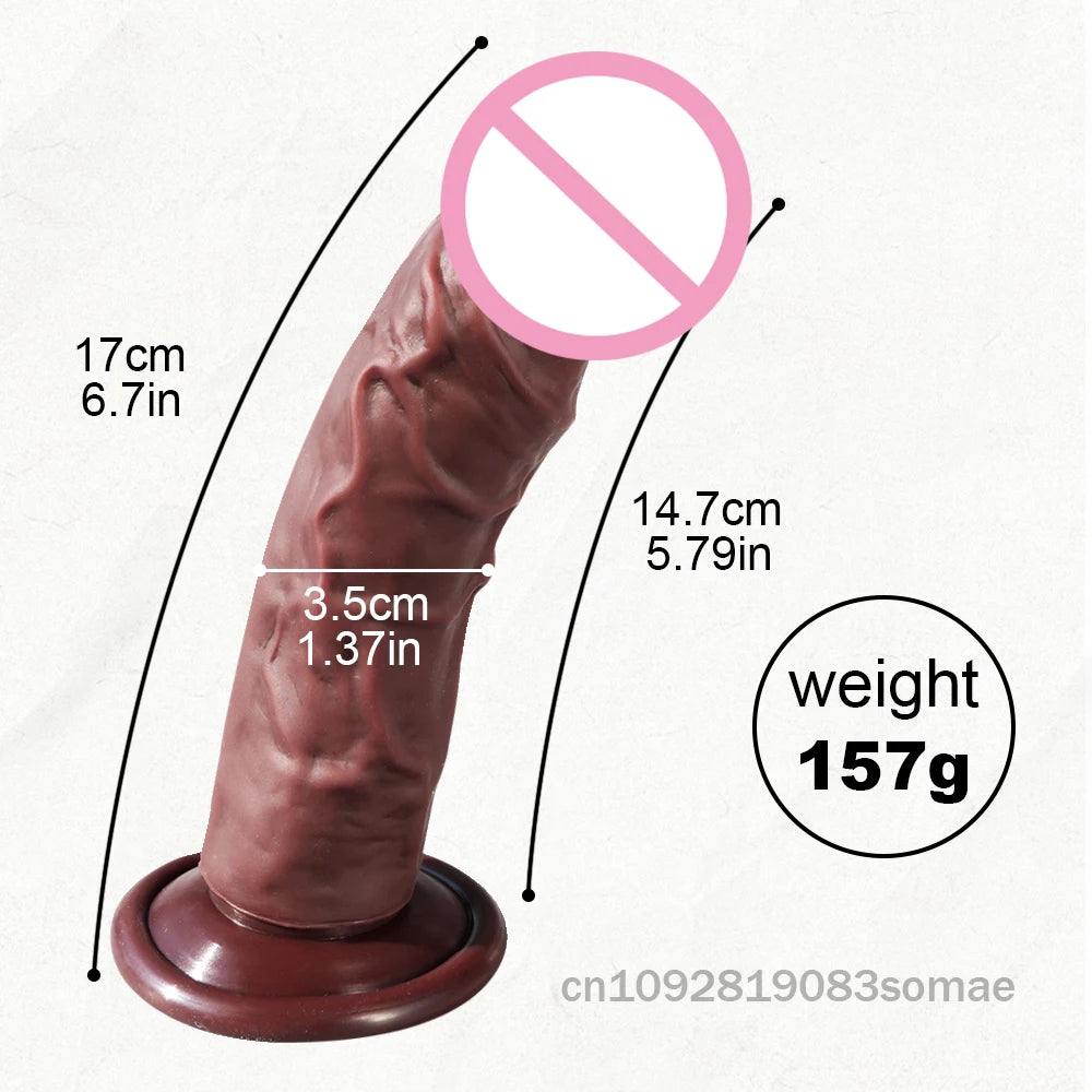 Mångsidig Realistisk Dildo – G-punkt, Anal & Nybörjarvänlig