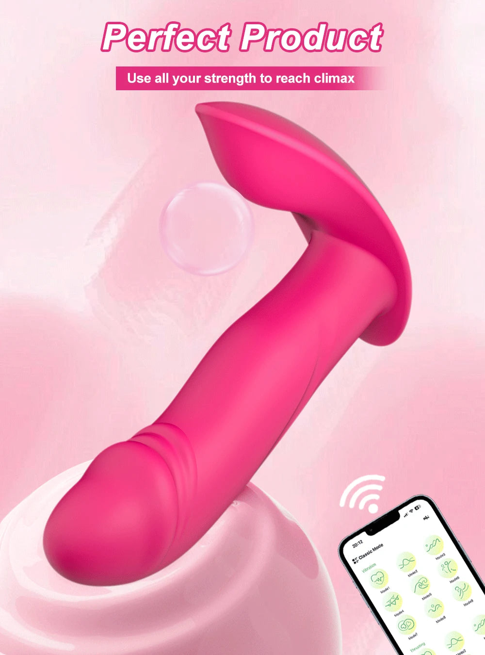 Ultimat Njutning: Bärbar Vibrator med APP-kontroll för Klitoris & G-punkt