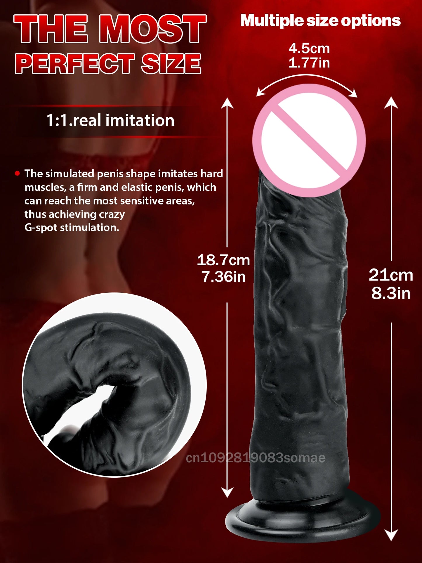 Mångsidig Realistisk Dildo – G-punkt, Anal & Nybörjarvänlig
