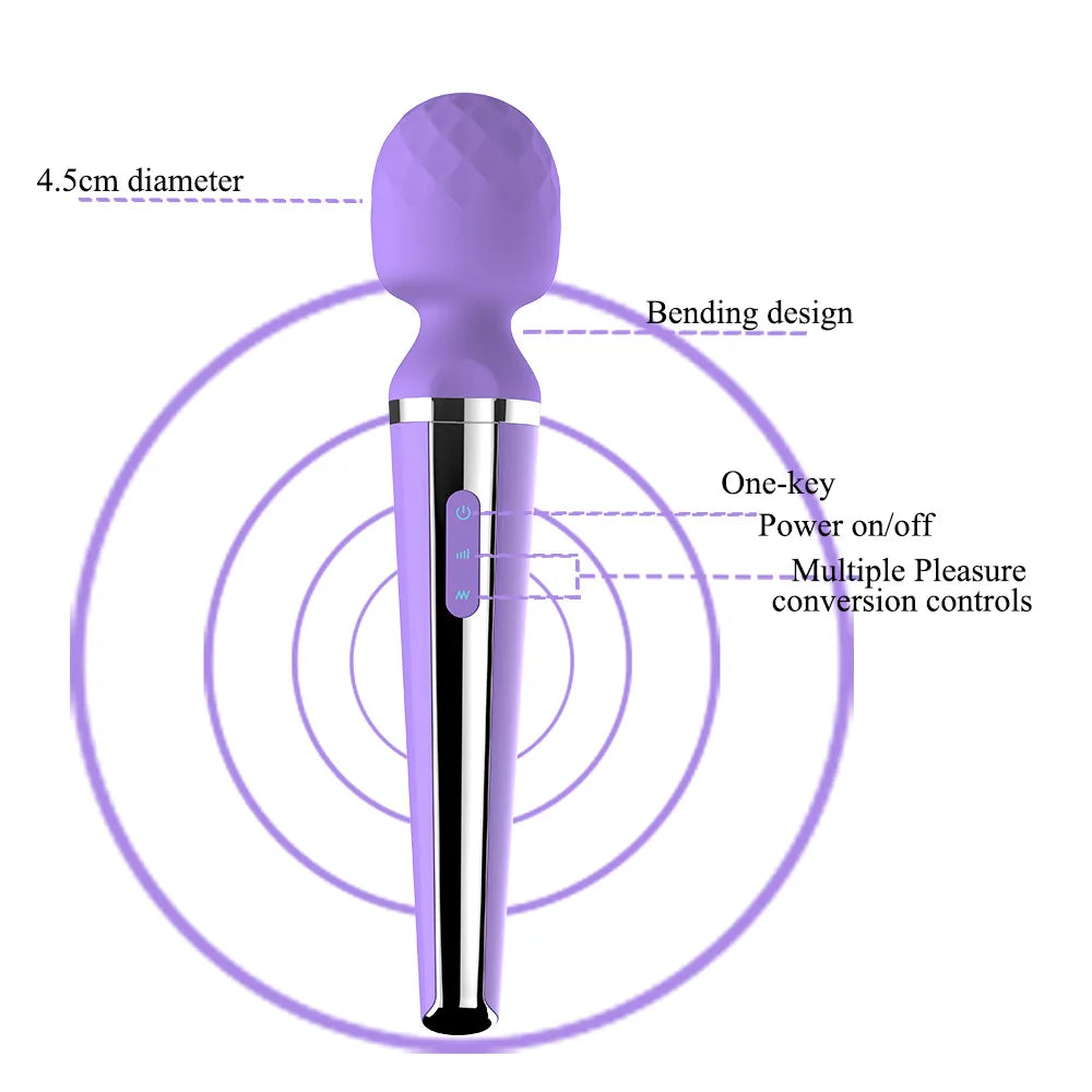 Magisk stavvibrator för intensiv klitorisnjutning