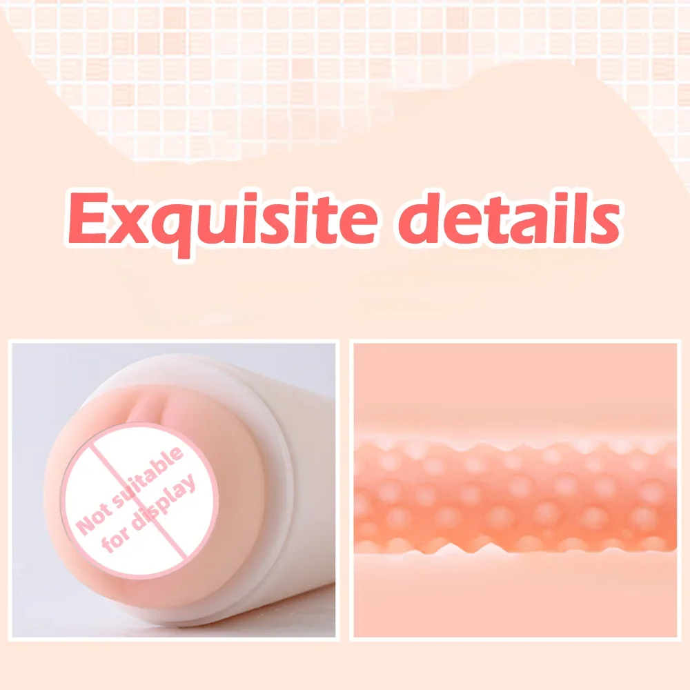 JoinJJtoy Realistisk Fickfitta med Mjuk Silikon för Män – Vaginal & Skrotal Stimulering