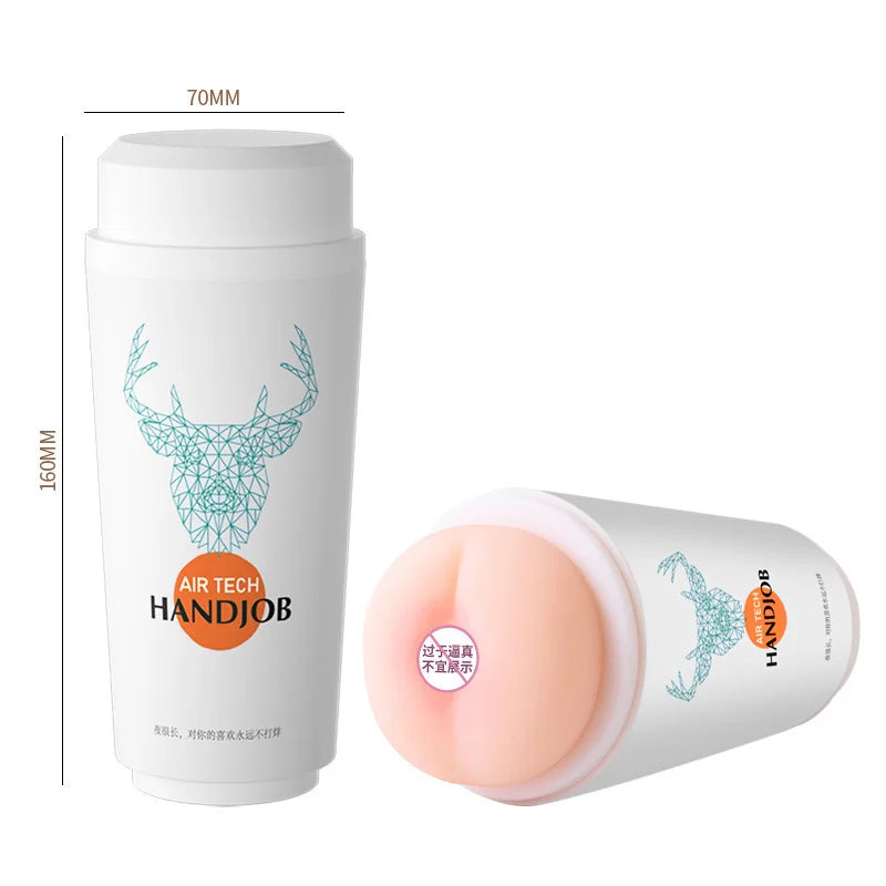 JoinJJtoy Realistisk Fickfitta med Mjuk Silikon för Män – Vaginal & Skrotal Stimulering