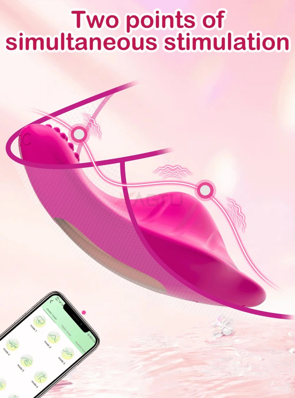 Trådlös Vibrator för Trosor - Upplev Appstyrd Njutning
