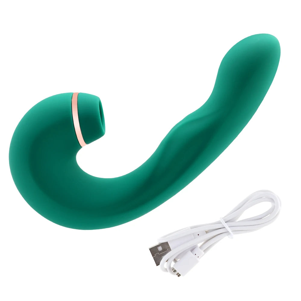3-i-1 Vibrator - Fladdrande, Sugande & Stimulerande