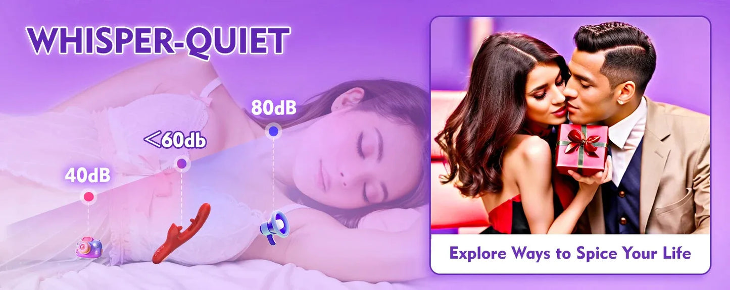 Innovativ 360° Vibrator – Tung-, Stöt- & Vingstimulator för Kvinnor