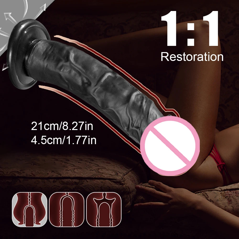Mångsidig Realistisk Dildo – G-punkt, Anal & Nybörjarvänlig