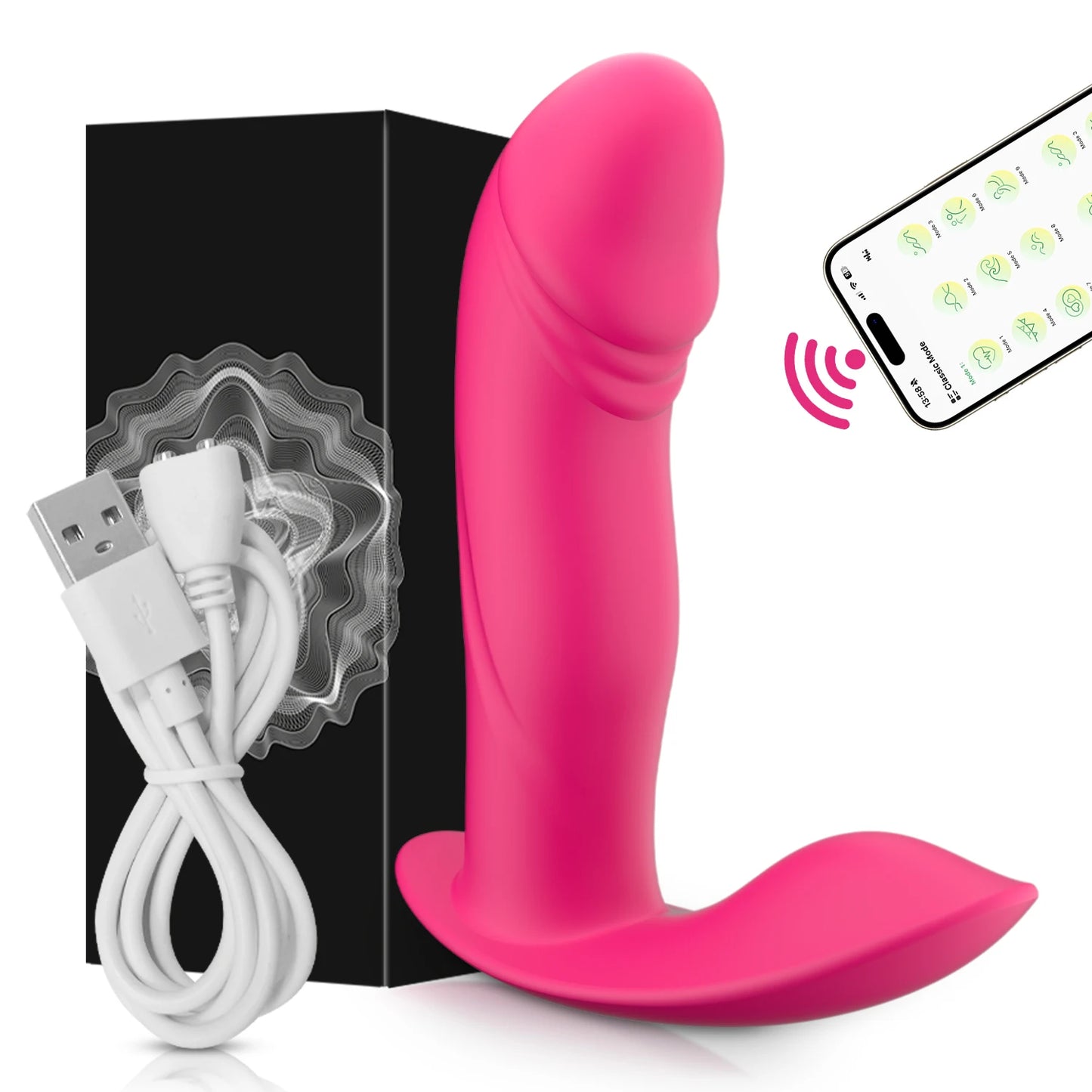 Ultimat Njutning: Bärbar Vibrator med APP-kontroll för Klitoris & G-punkt