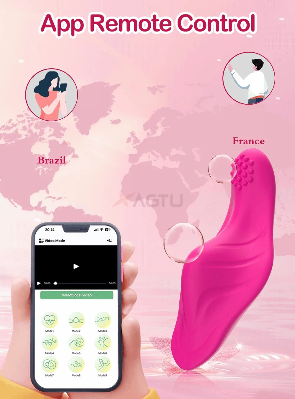 Trådlös Vibrator för Trosor - Upplev Appstyrd Njutning