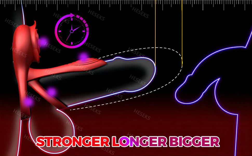 Vibrerande Penisring med Klitorisstimulator – För Par & Fördröjd Utlösning