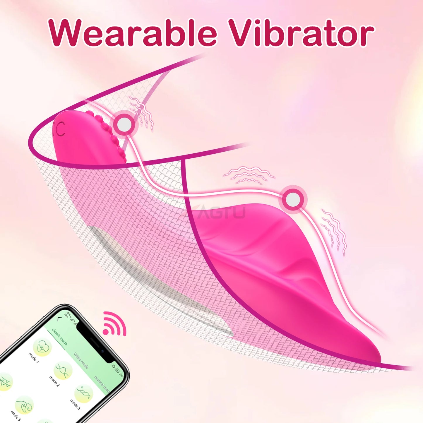 Trådlös Vibrator för Trosor - Upplev Appstyrd Njutning