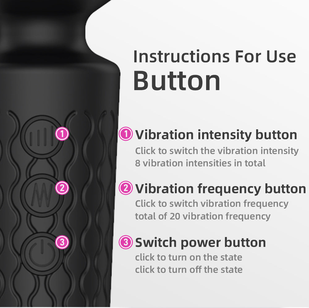 AV Magic Wand Vibrator – Kraftfull Klitorisstimulator och Dildo för Vuxna Kvinnor – Sexleksaker för Par och Singlar