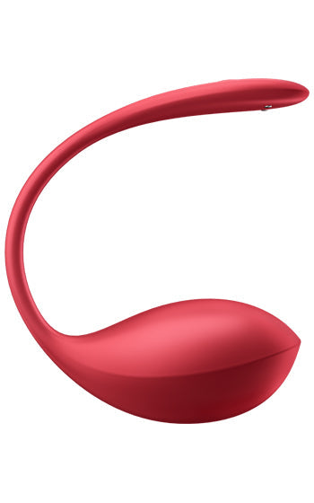 Satisfyer Shiny Petal – appstyrt vibratorägg i mjukt silikon, kan bäras diskret i trosan för diskret njutning via Satisfyer Connect-appen.