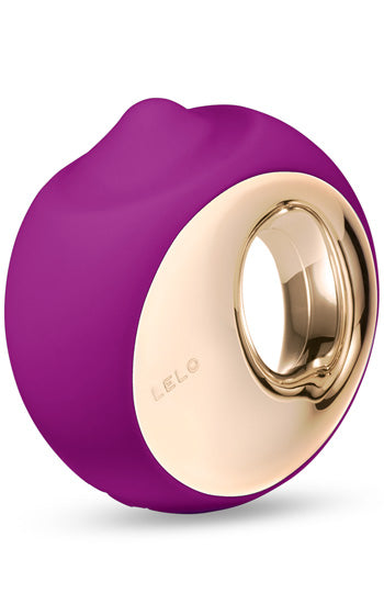 Lelo Ora 3 Deep Rose – lyxig klitorisvibrator med roterande tunga, uppladdningsbar och 100% vattentät i elegant rosa silikon