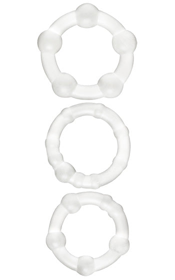 Belladot Viktor 3-pack penisringar i silikon, svenska märket, för ökad njutning och parlek