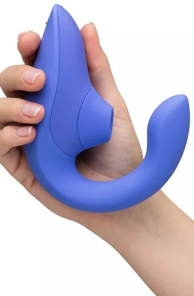 Womanizer Blend Vibrator med dubbelstimulering – exklusiv sexleksak för par och kvinnor, kombinerar klitorisstimulering och G-punktsstimulering, finns hos Nattlust.se med diskret leverans.