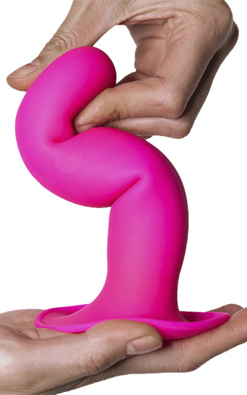 Hitsens 4 silikon dildo med sugkopp – slät och glidvänlig design i kroppssäkert silikon