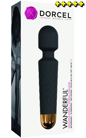 Magic Wand Wanderful Black Wand – Uppladdningsbar kroppsvibrator