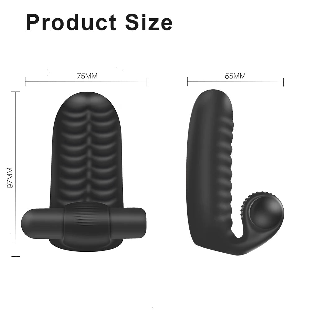 Fingervibrator för Klitoris- & G-punktsstimulering – För Kvinnor & Lesbiska