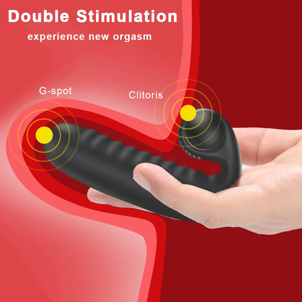 Fingervibrator för Klitoris- & G-punktsstimulering – För Kvinnor & Lesbiska