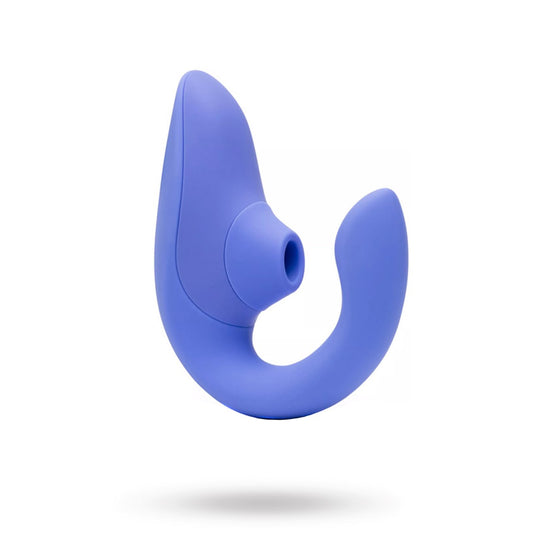 Womanizer Blend vibrator för dubbelstimulering med Pleasure Air-teknik för klitoris och vibrationer mot G-punkten – finns hos Nattlust.se
