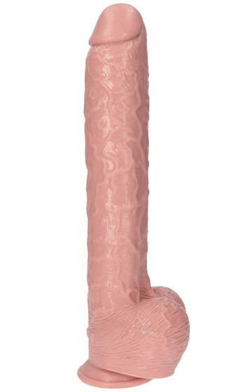 Italian Giant Golia Flesh – stor realistisk dildo 41 cm med sugkopp och ådrad yta
