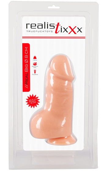 Real Giant 24 cm massiv dildo med kraftfull sugkopp och extra tjock design