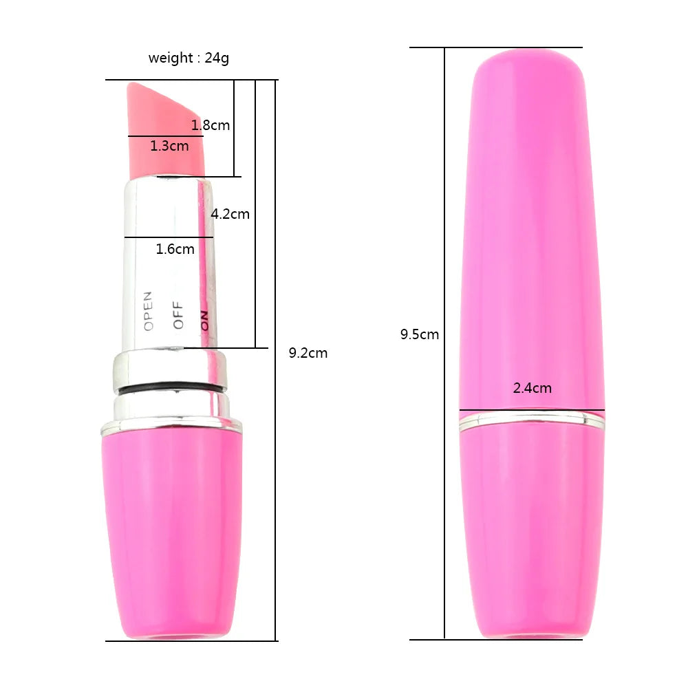 Mini Läppstift Vibrator – Diskret G-punkt & Klitorisstimulator