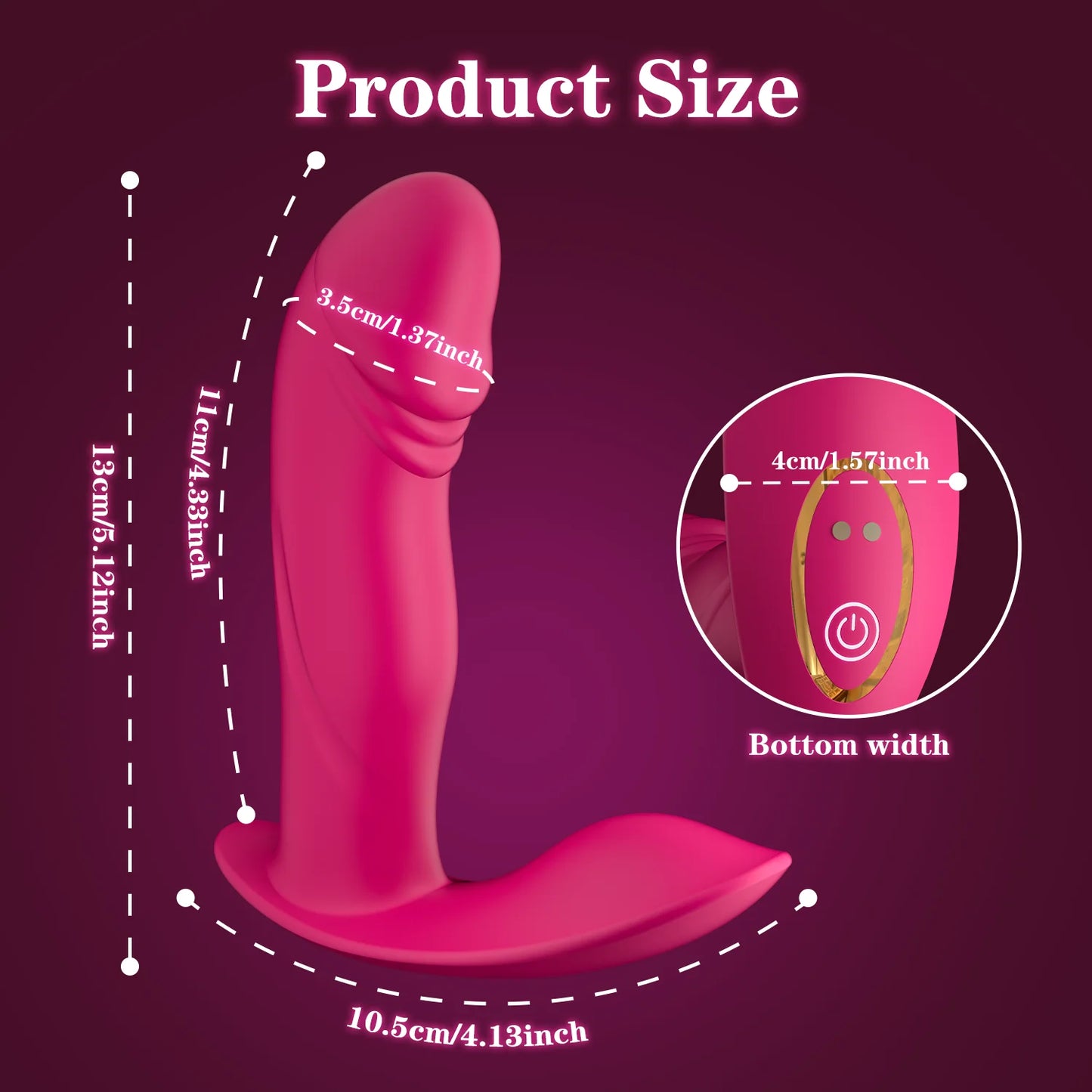 Ultimat Njutning: Bärbar Vibrator med APP-kontroll för Klitoris & G-punkt