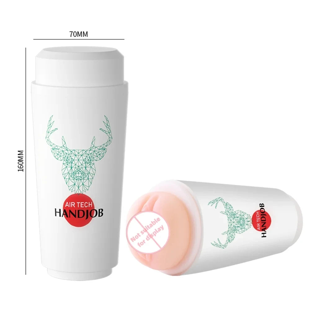 JoinJJtoy Realistisk Fickfitta med Mjuk Silikon för Män – Vaginal & Skrotal Stimulering