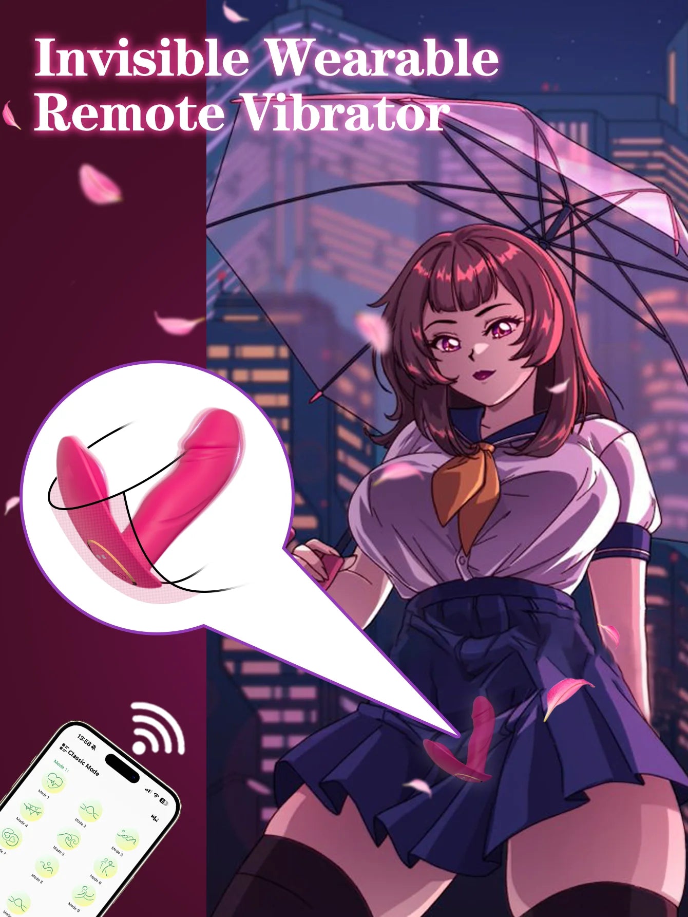 Ultimat Njutning: Bärbar Vibrator med APP-kontroll för Klitoris & G-punkt
