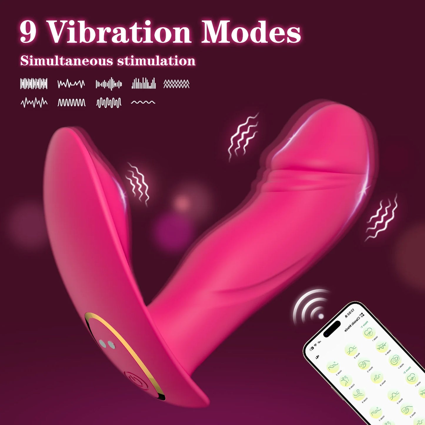 Ultimat Njutning: Bärbar Vibrator med APP-kontroll för Klitoris & G-punkt
