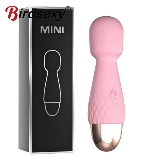 Mini Vibrator – 10 Lägen Stark Vibration & USB-Laddning