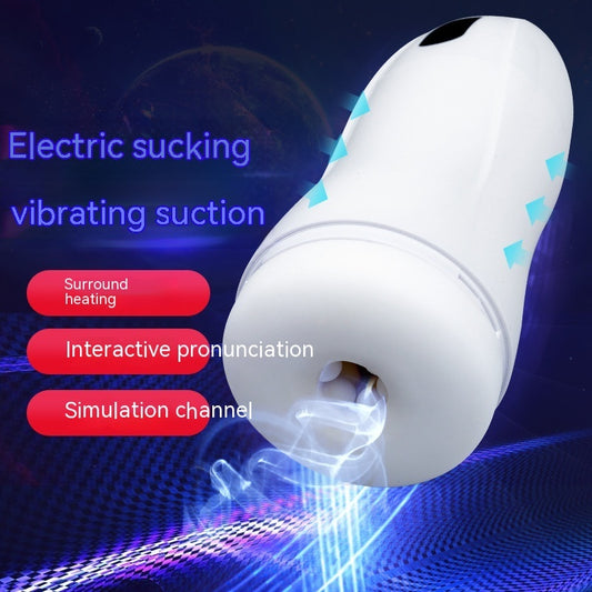 Elektrisk Masturbator med Sug, Vibration & Värme – Interaktiv & Realistisk