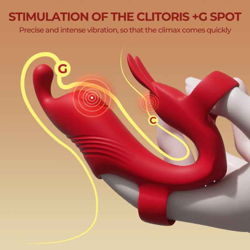 Innovativ Klitoris- & G-punktsvibrator för Par - Förspel & Klimax